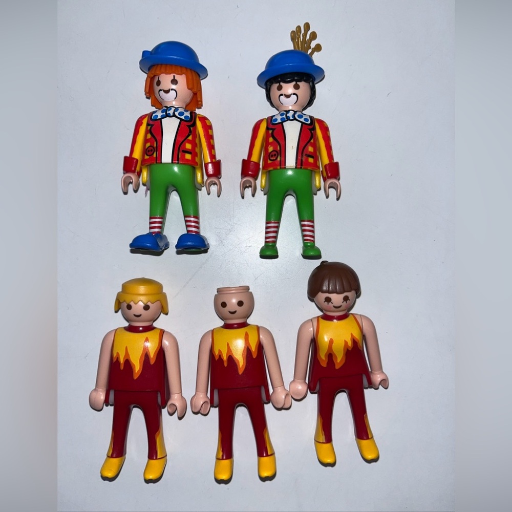 Clown & Acrobats vintage Playmobil figures Lot of 5
